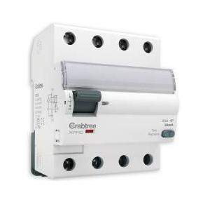 Crabtree Xpro 100mA 4P AC Type RCCB 40A, DCRJCMFF100040